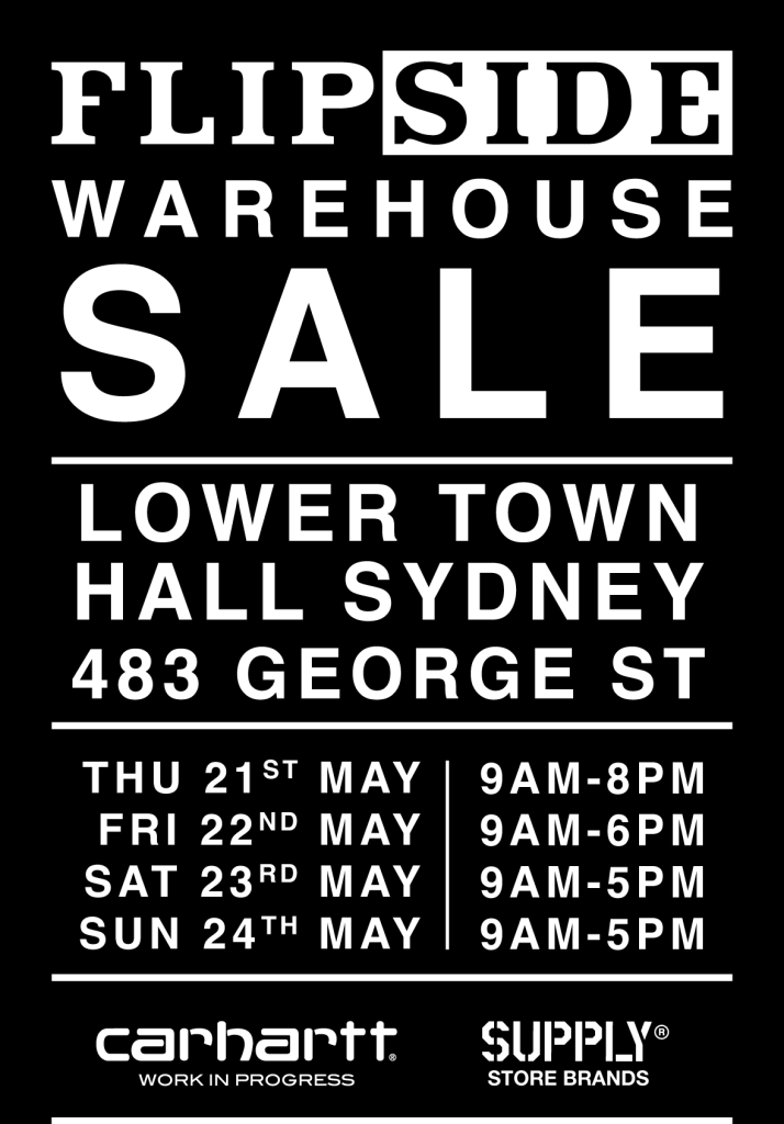 Flipside Warehouse Sale Sydney 2026